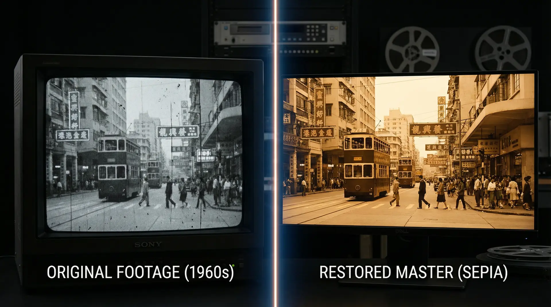 AI修复技术对比 - 福利姬 影像修复前后效果